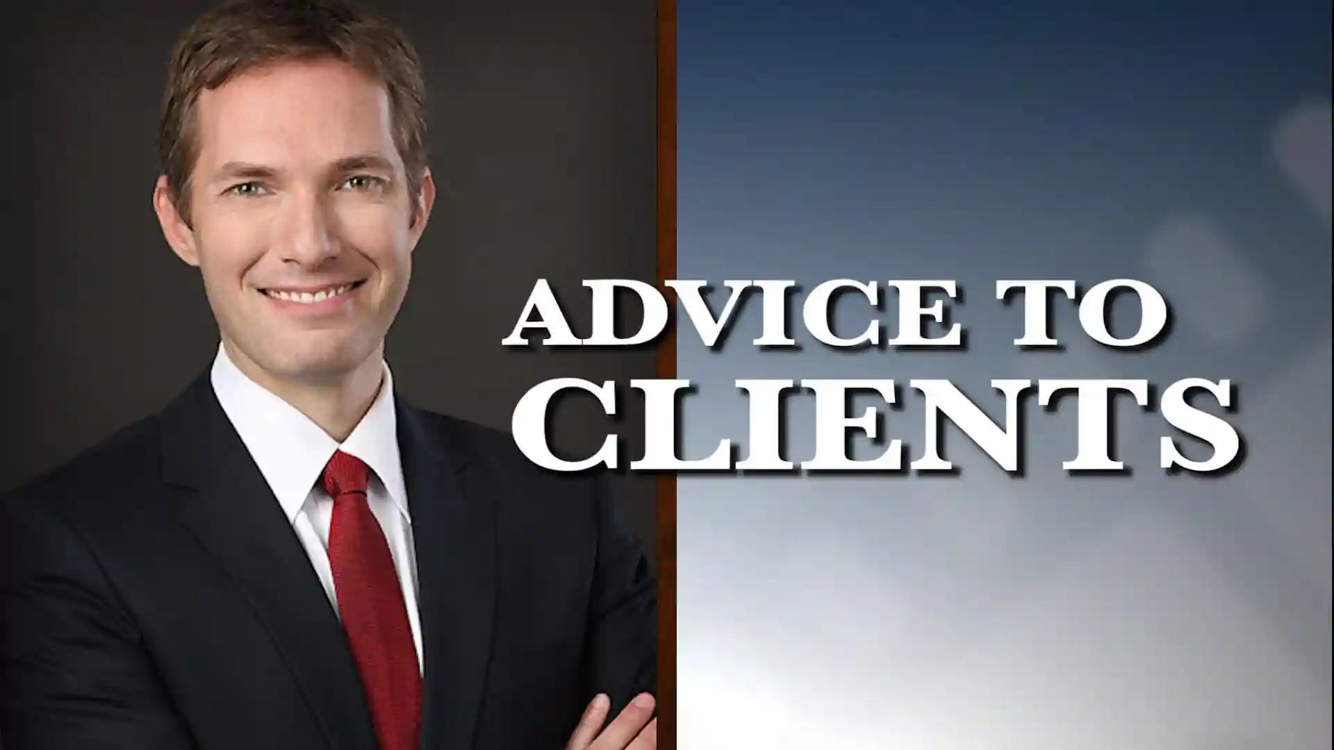 Graphic of Minnesota Bankruptcy Attorney Andrew Walker with the words Advice To Clients