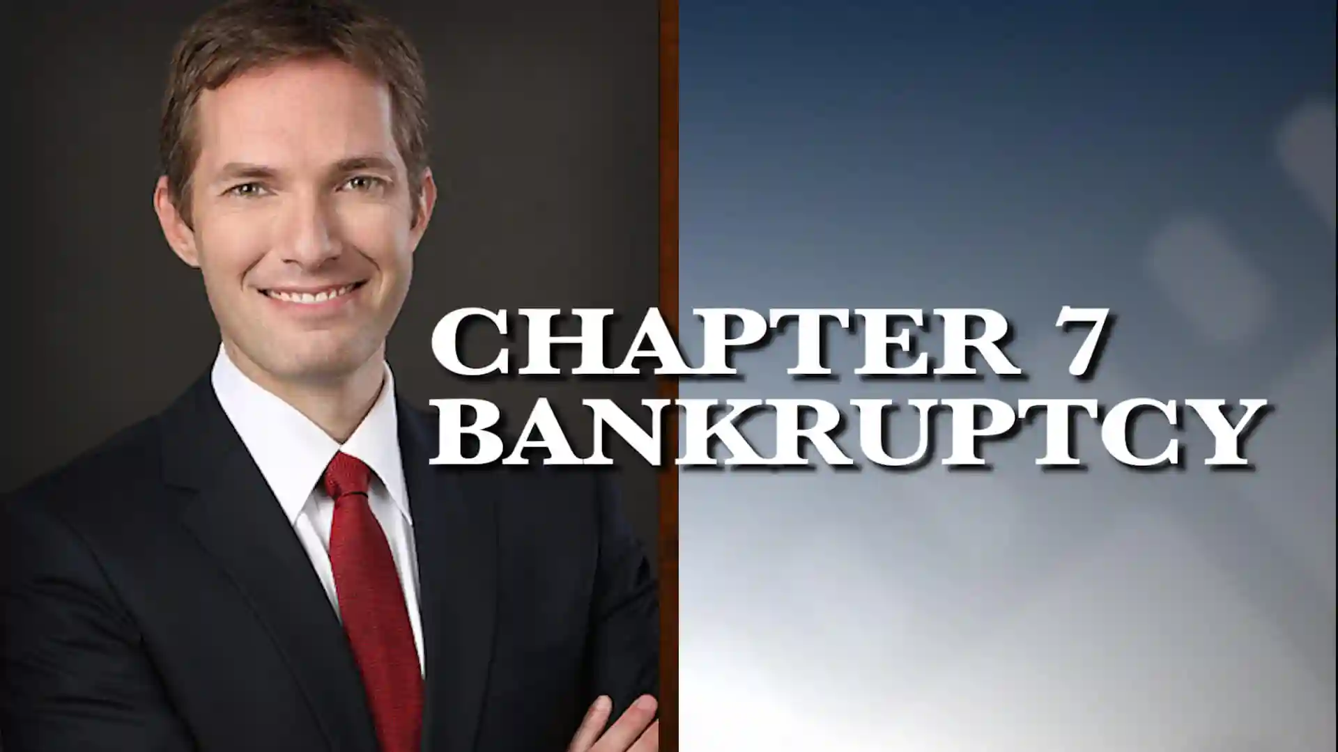 Graphic of Minnesota Bankruptcy Attorney Andrew Walker with the words Chapter 7 Bankruptcy