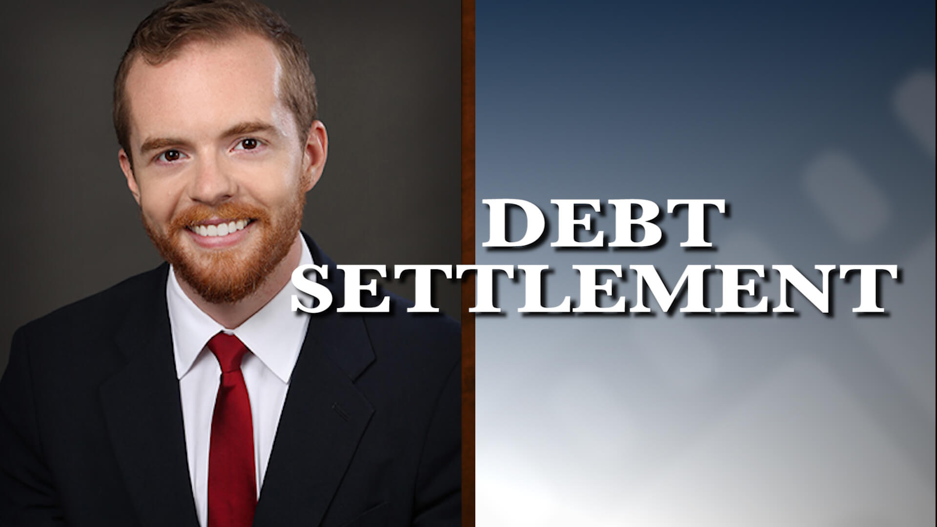 Graphic of Minnesota Bankruptcy Attorney Bennett Hartz with the words Debt Settlement