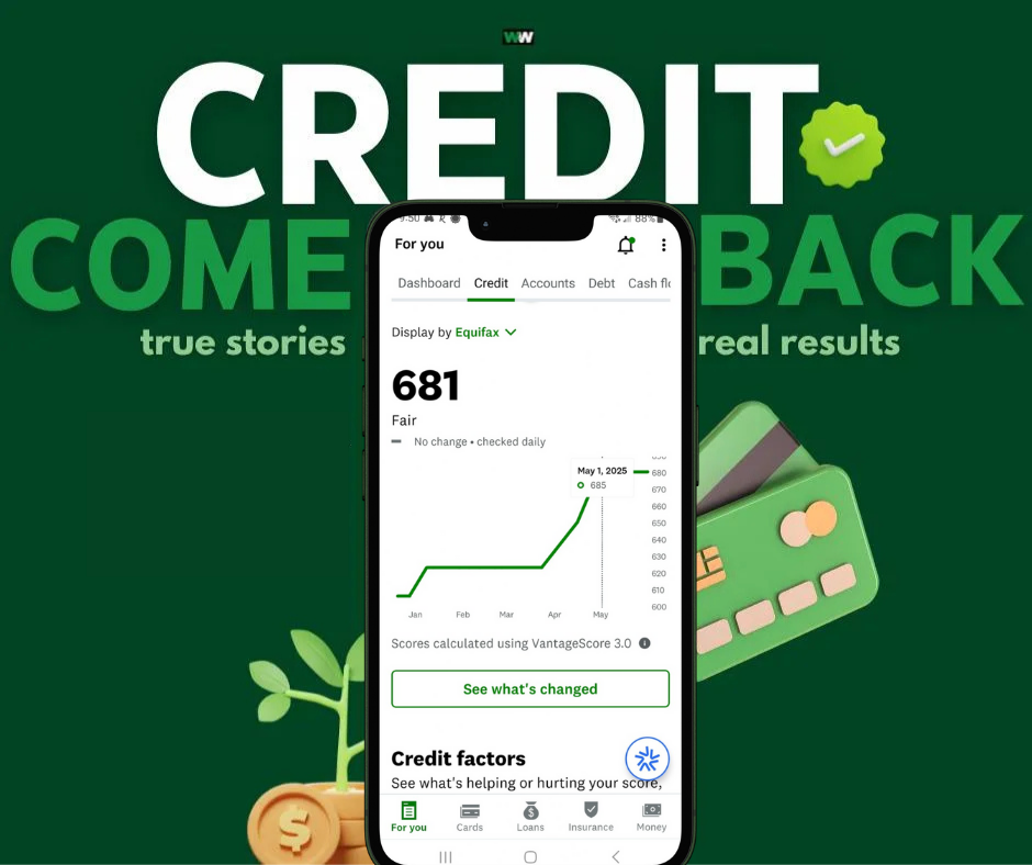 #CreditComeBack